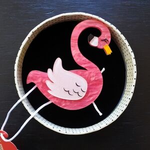 NWT Limited Edition Erstwilder Francie The Flamingo Brooch